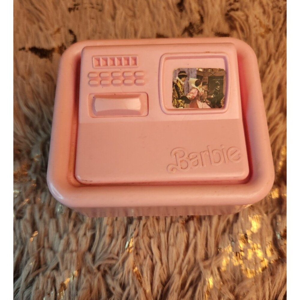 Barbie 1977 Tv Computer Stand For Dream House